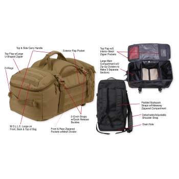 3-in-1 Convertible Mission Bag - Coyote