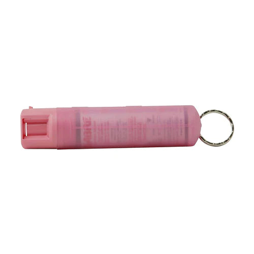 22g Dog Attack Deterrent Pepper Spray with Key Ring - Pink