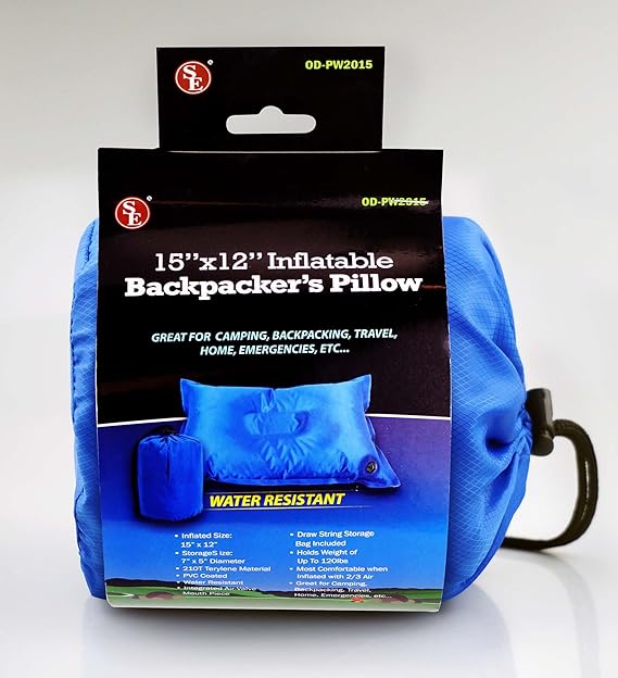 Self Inflatable Pillow for Travel, Camping and Backpacking