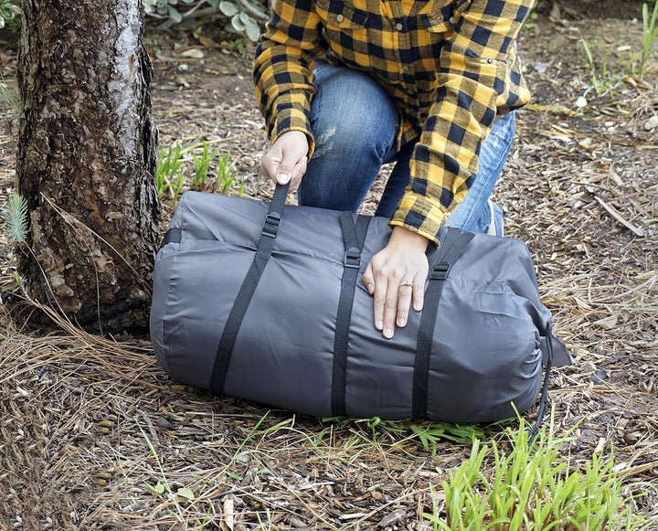 23"x 18-3/4" Grey Sleeping Bag Compression Sack