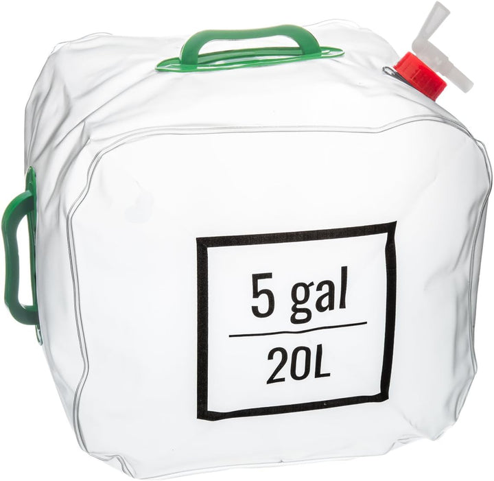 5 Gallon (20L) Collapsible Water Carrier With Handle ( 9"x12"x13)