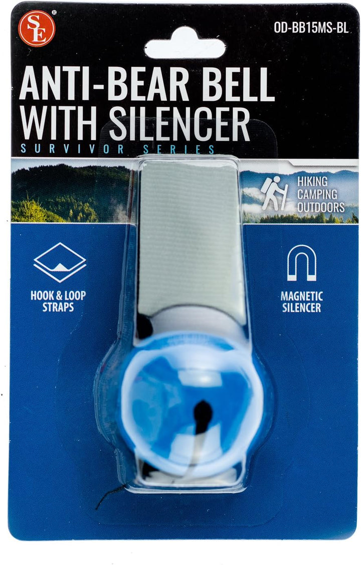 Anti-Bear Bell with Silencer - Blue