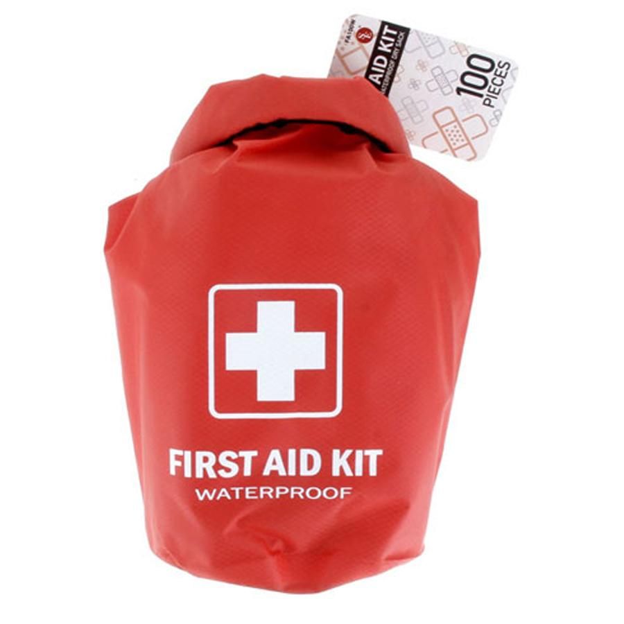 All Purpose Waterproof First Aid Kit - Red - 100 Pieces