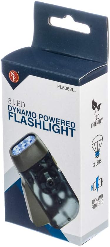 3 LED Dynamo Powered Flashlight