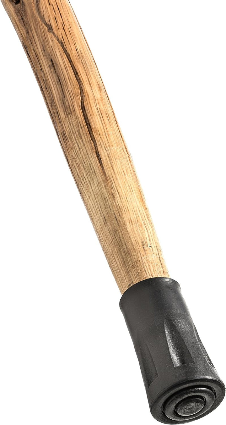 55" Wolf Rope Wrapped Hiking Stick w/ Spike Tip