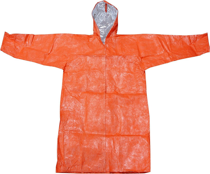 Aluminum Coated Non Woven Insulated Orange Poncho