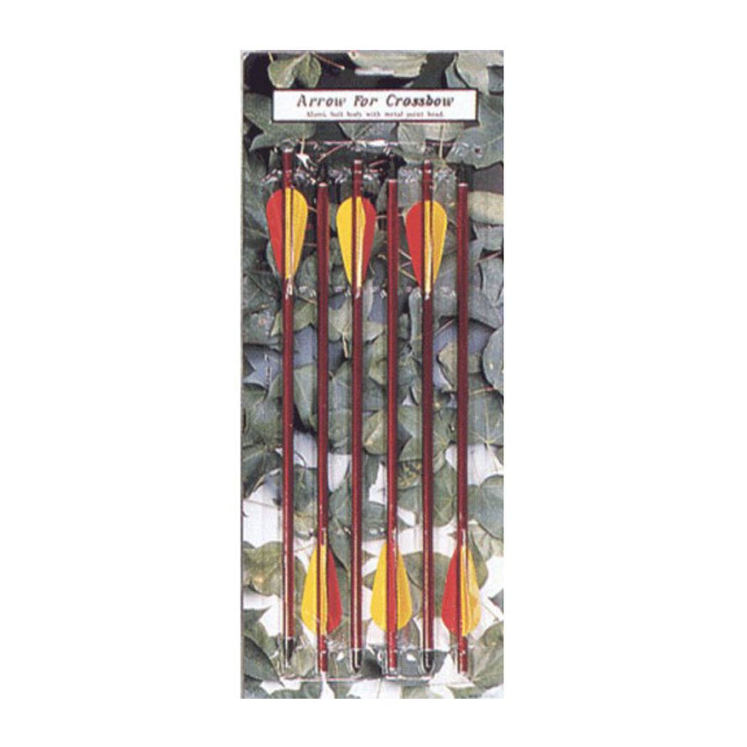 14" Metal Arrows for 180, 150 lbs crossbows 6 Piece Pack