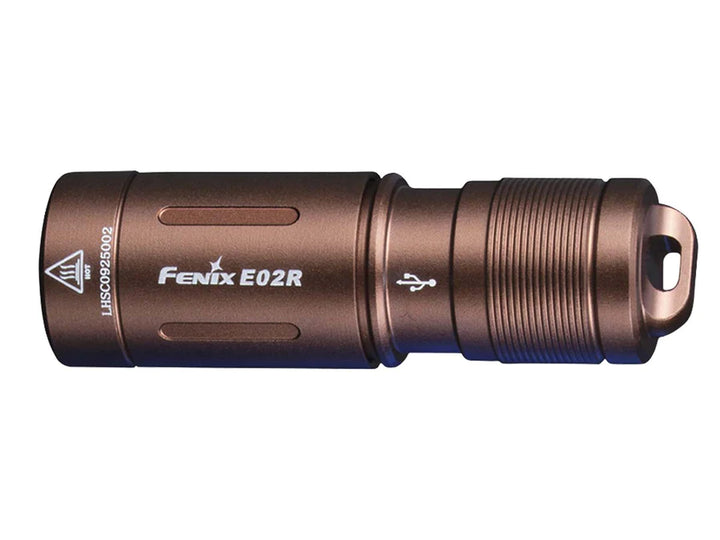 Fenix E02R Rechargeable EDC Flashlight - Brown