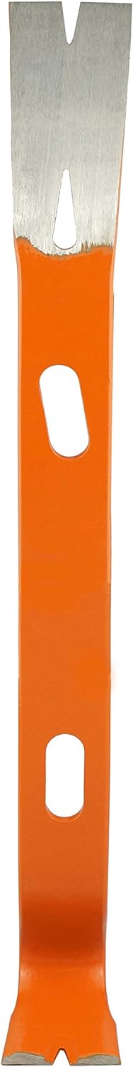 15-Inch Heavy Duty Pry Bar with Gas Shut Off Tool - Orange