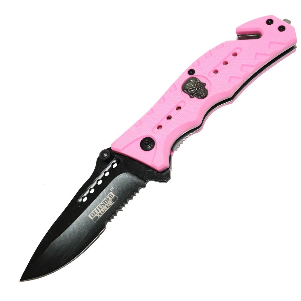 Pink Skull Badge Blade