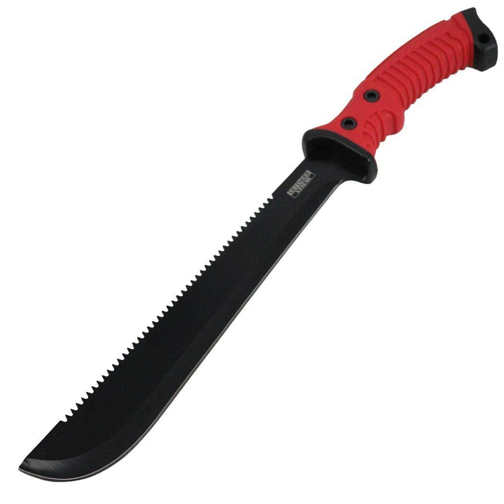 15.5" Stainless Steel Machete w/Serrated Blade