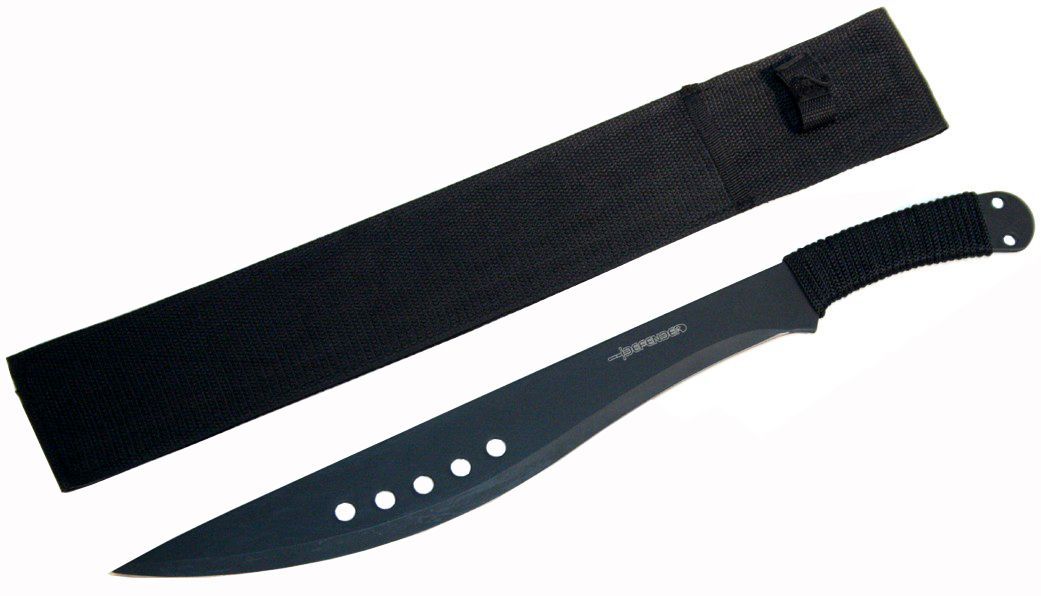 20.5" Black Machete Full Tang with Black Sheath