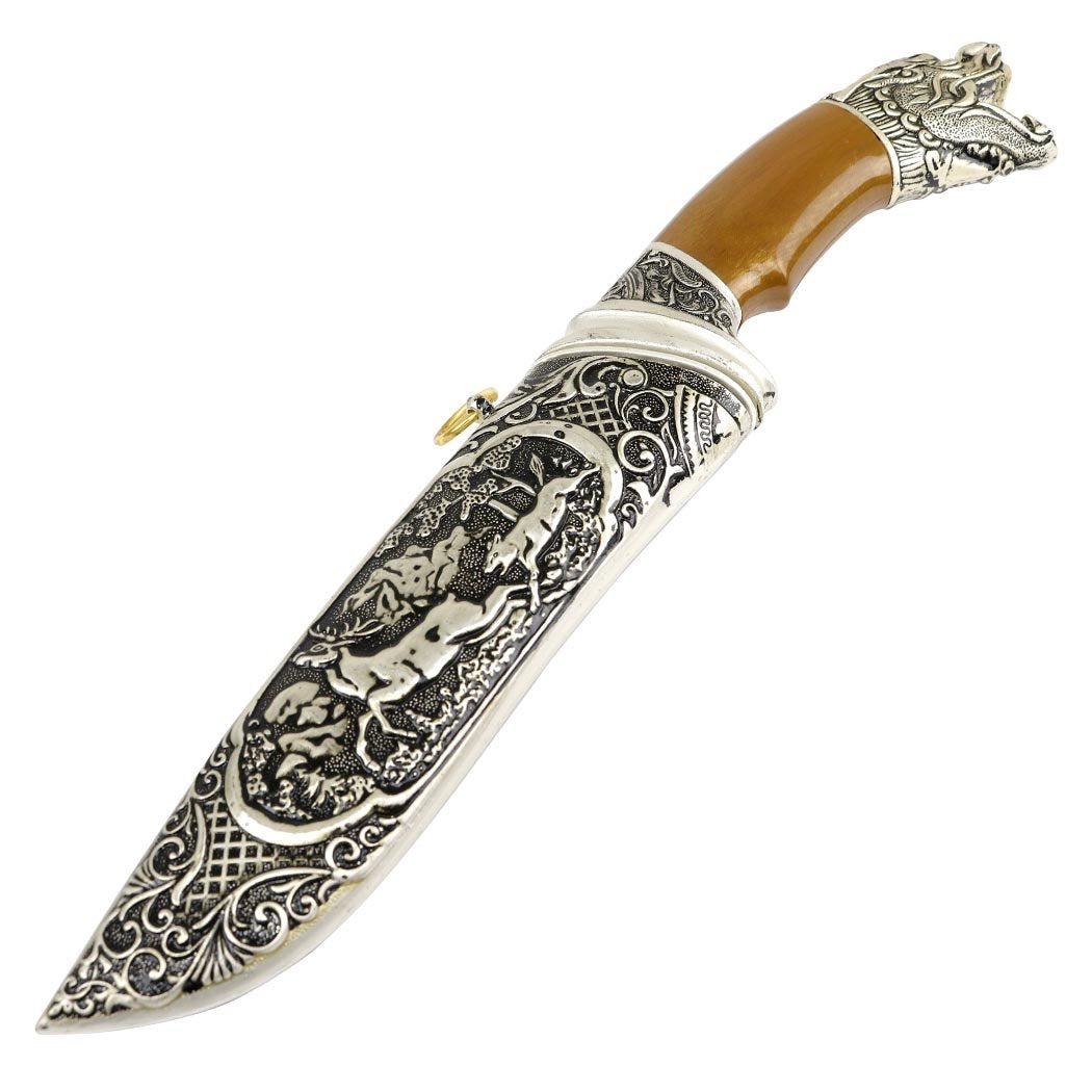 13" Medieval Stainless Steel Dragon Handle Dagger